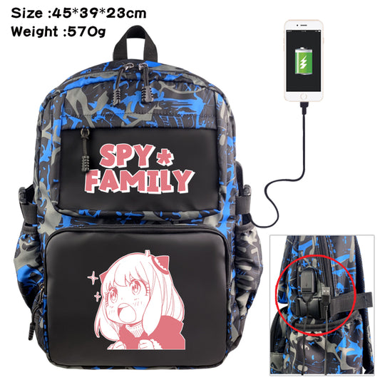 Spy x Family Backpack with Charging Port