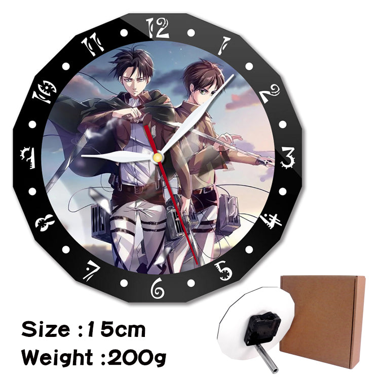 Attack on titan Desk Clock- Eren & Levi