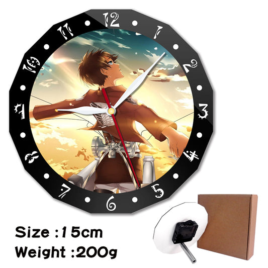 Attack On Titan Desk Clock-  Eren